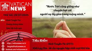 Radio thứ Hai 28/07/2025 - Vatican News Tiếng Việt