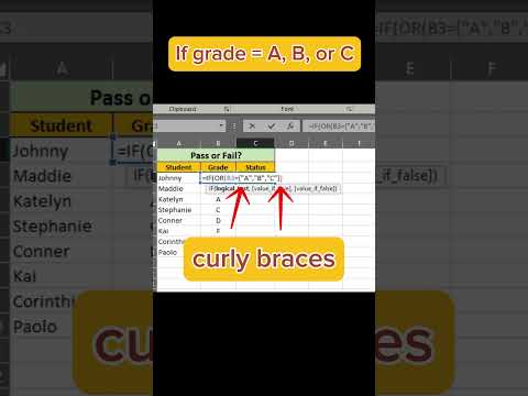 ✅Fail Pass Result in Excel #shorts #excel #viral