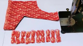Very popular blouse back neck design || Latest blouse design || #madhurafashionkatta