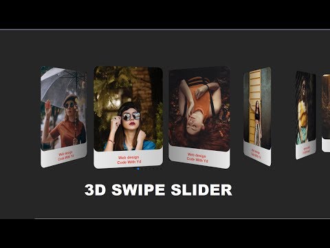 Responsive Touch slider using html css & jquery 3D Swipe Slider