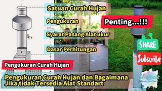 Perhitungan Curah Hujan dan Bagaimana Jika Tidak Menggunakan Alat Standar