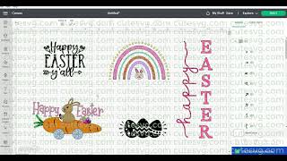 Happy Easter SVG, Bundle Cut files for Cricut