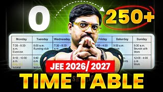 Best Time Table for JEE 2026 & 2027 📅 | JEE Topper's Routine✅ | Harsh Sir
