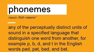 How to Pronounce Phonemes | Definition | Example