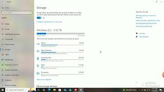 checking PC  storage in