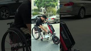 ELESMART A5  Electric Handcycle Wheelchair Power Attachment lightweight  #wheelchair #disabilityaid