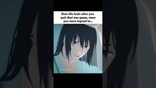 Once a legend… now just memories. 🎮💔 #sadedit #relatable #anime #sadvibes #quitgaming