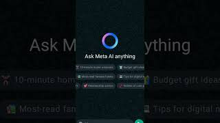 How to get whatsApp Meta AI |whatsapp meta kya hai|ask meta ai#whatsapp#viral #tranding#ai #meta