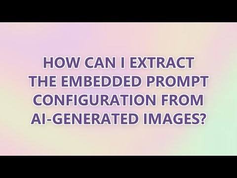 How can I extract the embedded prompt configuration from AI-generated images?
