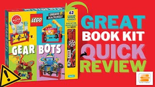 KLUTZ LEGO GEAR BOTS REVIEW - KLUTZ LEGO GEAR BOTS - Great Lego Toy / Book