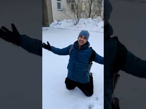 Enjoy the snow in Arkhangelsk in Russia