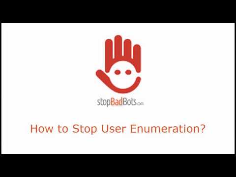How to Block User Enumeration?