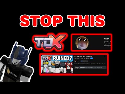 Stop Falsely Criticizing TDX For Views (Roblox Rant)
