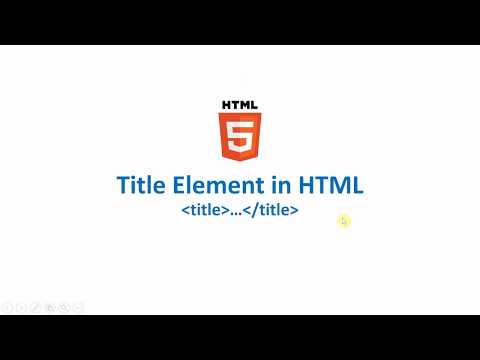 Title Element in HTML
