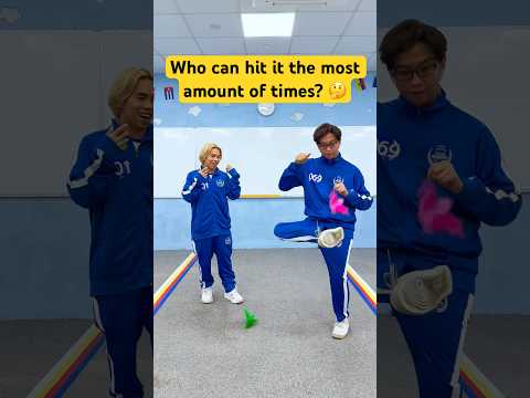 Who can hit it the most number of times? 🤔