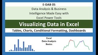 E-DAB 05: Visualizing Data with Tables, Charts, Conditional Formatting & Dashboards