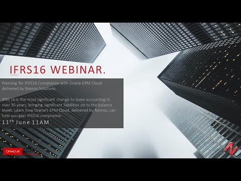 IFRS16 Compliance with Oracle EPM Cloud Webinar