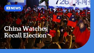 Taiwan votes in recall election closely watched by China | ABC NEWS