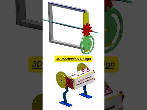 mechanical mechanism with more suscriber #suscribe #idea #3d #project #mechanical #design #tech