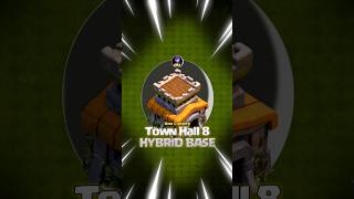 BEST TH8 HYBRID BASE 2025 #clashofclansindonesia#unaclasher #th8#GetYourClashBack #ClashOfClans