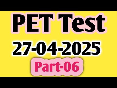 PET Etea Test 27-4-2025 kpk | PET Test 27 April 2025 part-6