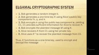 Elgamal Cryptographic System in Urdu/ Hindi