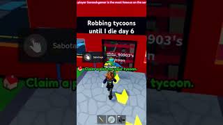 They let me walk in and rob them… #youtubertycoon #roblox
