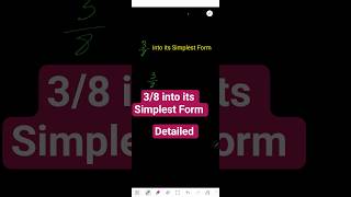 How to Simplify 3/8 Step-by-Step| Reduce Fractions to Lowest Terms Easily (For Kids & Adults in USA)