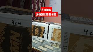 2 cubes each of volume 125 cm 3 are joined end to end #shortsfeed #shorts