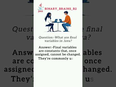 What are final variables in Java❓ #binary_brains_b2 #javaprogramming #javaexperts