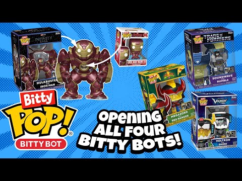 Unboxing All The New Funko Bitty Pop Bitty Bots!