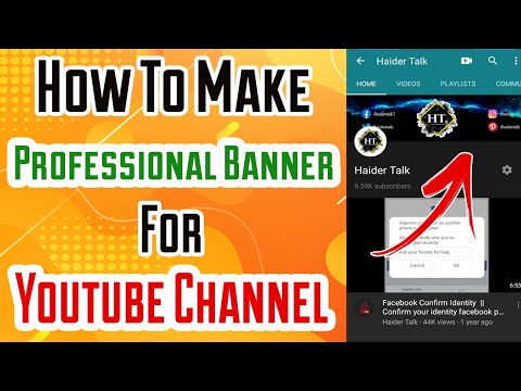 How To Make A Professional Banner For Youtube Channel | Channel art kaise banaye