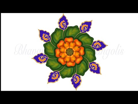 Flower Rangoli🌸 / Poo Kolam