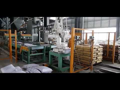 Robotic arm palletizer, robotic palletising, robot palletizing system