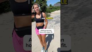 Asking fit woman in The Hamptons what she does to stay fit. #workout #running #fitness #girlswholift