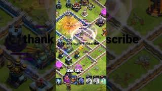 VULNERABLE DESIGN BASE WILL ALWAYS LEAD TO TOTAL DISTRUCTION#clashofclans #gamers#supercell#shorts