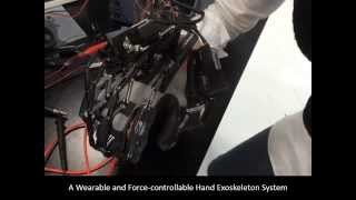 Design and Control of a Wearable and Force-controllable Hand Exoskeleton System