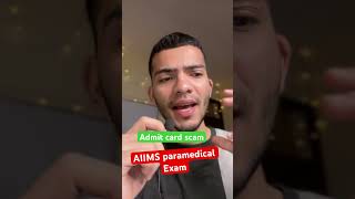 Blunder in AIIMS paramedical Admit card 🤬 #aiims #exam