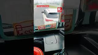 Haryana Road Rage Fortuner Driver Waves Pistol at  Roadways Bus
