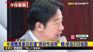 台美「暫時性」關稅20%！ 賴總統：達成後續協議可望再調降@newsebc
