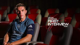 Viktor Gyökeres on joining the club, Arteta, Odegaard, Norgaard, Saliba & Gabriel | First Interview