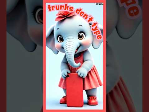 Why Don’t Elephants Use Smartphones? 🐘😂📱 | Funny Animal Fact |  @InstantAI-Pro