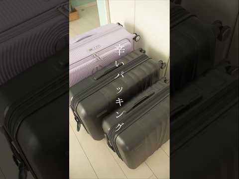 前日にドタバタ20日間分の荷物のパッキング！生活音ASMR