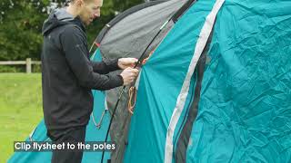 Coleman® Spruce Falls 6 BlackOut - Six person vis-a-vis Camping tent with extra dark bedrooms