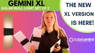 Gemini XL Solar Wall Lights (Set Of 2)