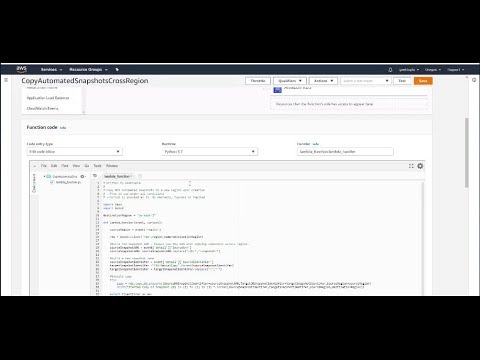 Automating RDS Cross Region Snapshots