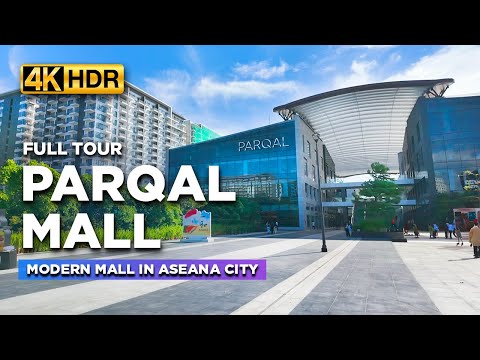 Updated Tour of PARQAL Aseana City 🇵🇭 | The MOST MODERN Open-Air Mall in Parañaque【4K HDR】