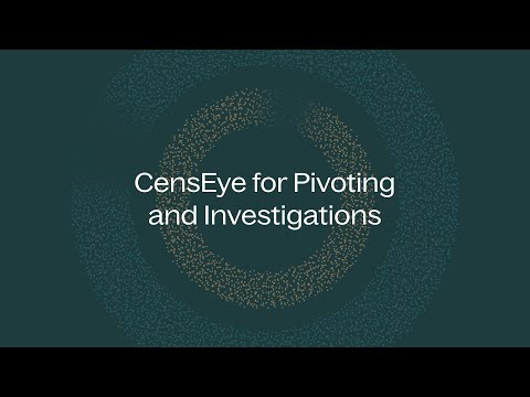 CensEye for Pivoting and Investigations