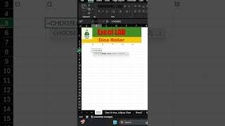 How to simulate a dice roll #ExcelDice #ExcelFormula #ExcelShorts #SpreadsheetHacks