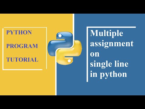 multiple assignment on single line in python